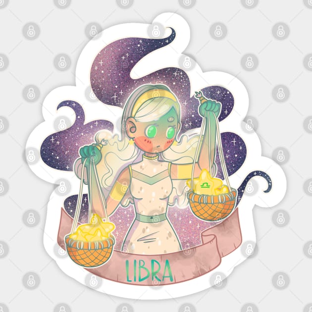 Libra Sticker by Meeko_Art